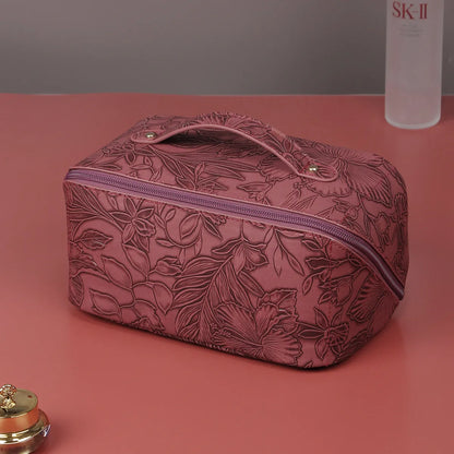 Women'S All Seasons Pu Leather Vacation Cosmetic Bag