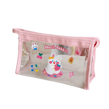 Women'S All Seasons Pvc Animal Cartoon Fashion Square Zipper Cosmetic Bag