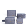 Women'S All Seasons Velvet Cloth Letter Fashion Zipper Cosmetic Bag