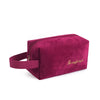 Women'S All Seasons Velvet Cloth Letter Fashion Zipper Cosmetic Bag