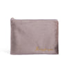 Women'S All Seasons Velvet Cloth Letter Fashion Zipper Cosmetic Bag