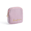 Women'S All Seasons Velvet Cloth Letter Fashion Zipper Cosmetic Bag