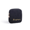 Women'S All Seasons Velvet Cloth Letter Fashion Zipper Cosmetic Bag