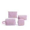 Women'S All Seasons Velvet Cloth Letter Fashion Zipper Cosmetic Bag