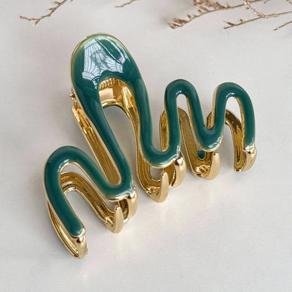 Women'S Basic Geometric Alloy Hair Claws