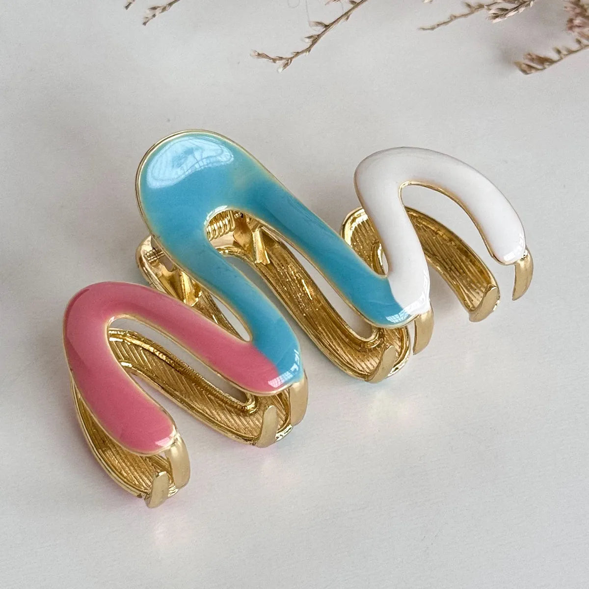 Women'S Basic Geometric Alloy Hair Claws