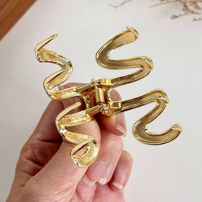 Women'S Basic Geometric Alloy Hair Claws