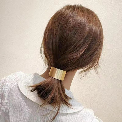 Women'S Basic Simple Style Classic Style Square Oval Iron Hair Tie