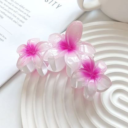 Women'S Basic Sweet Flower Plastic Flowers Hair Claws