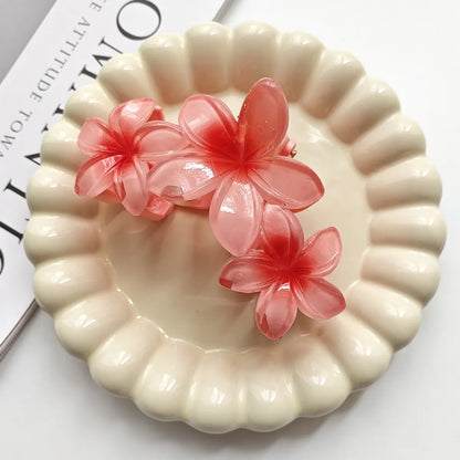 Women'S Basic Sweet Flower Plastic Flowers Hair Claws