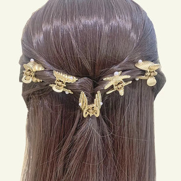 Women'S Beach Simple Style Star Shell Alloy Inlay Rhinestones Hair Clip