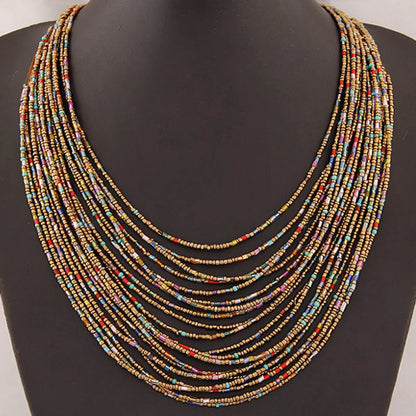 Bohemian Geometric Beaded Wholesale Necklace