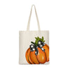 Women'S Canvas Pumpkin Letter Cute Square Open Canvas Bag