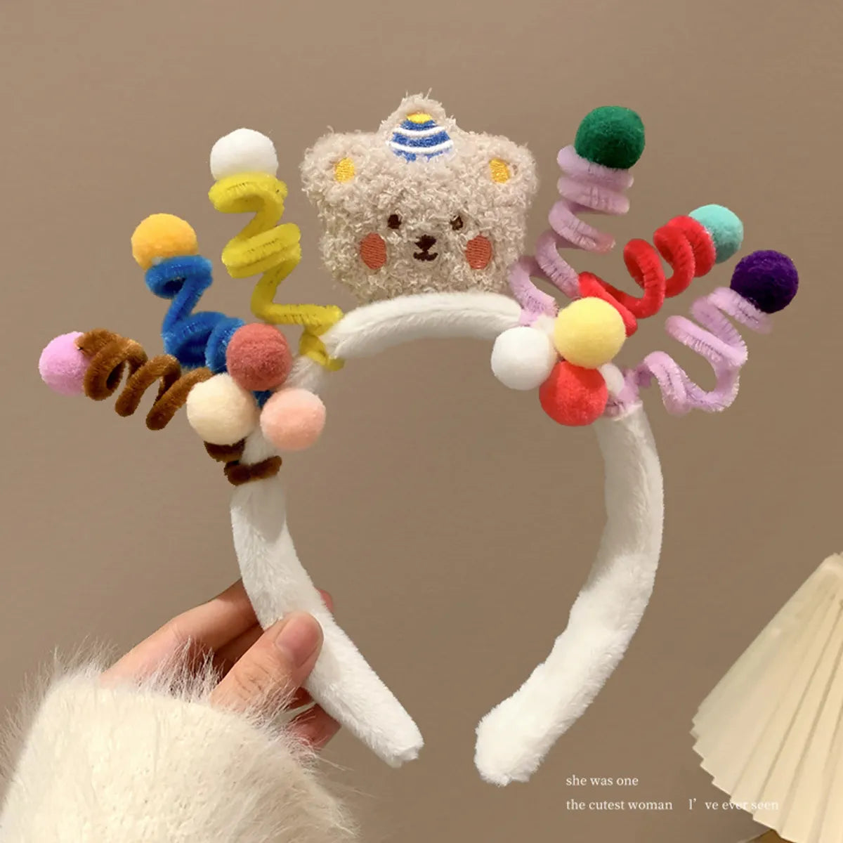 Women'S Cartoon Style Cartoon Flower Cloth Handmade Hair Band