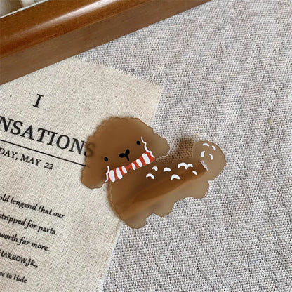 Women'S Cartoon Style Cute Dog Arylic Hair Clip