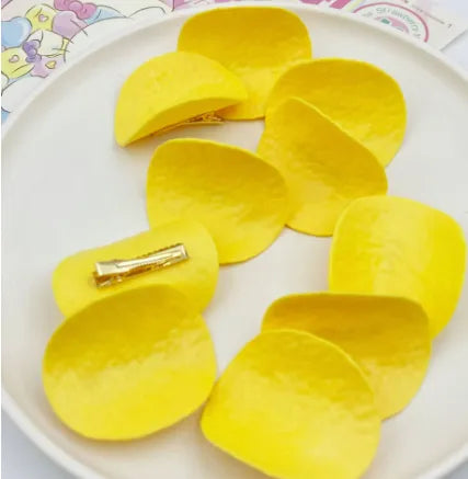 Women'S Cartoon Style Potato Chips Arylic Hair Clip