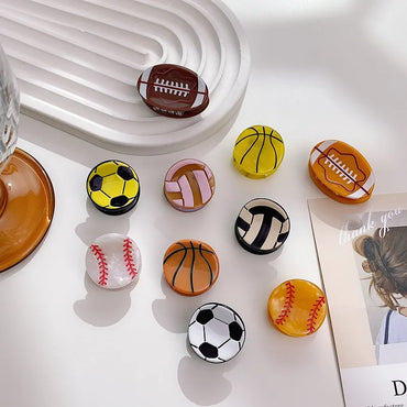 Women'S Cartoon Style Sweet Fruit Basketball Football Acetic Acid Sheets Hair Clip