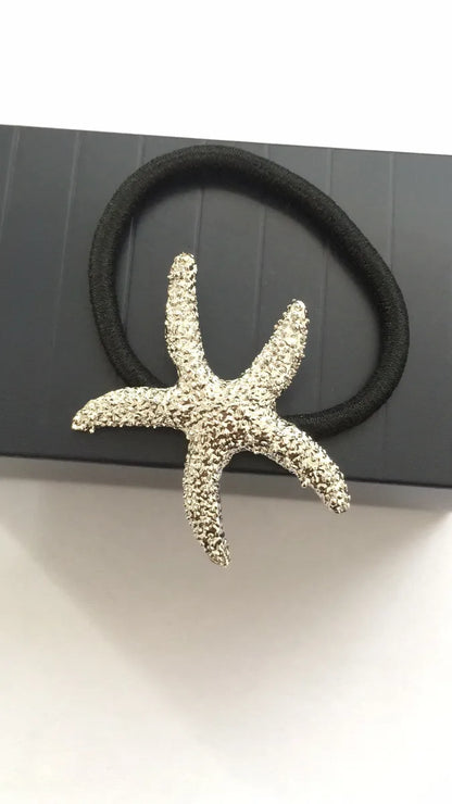 Women'S Casual Beach Simple Style Starfish Alloy Plating Hair Tie