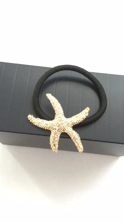 Women'S Casual Beach Simple Style Starfish Alloy Plating Hair Tie