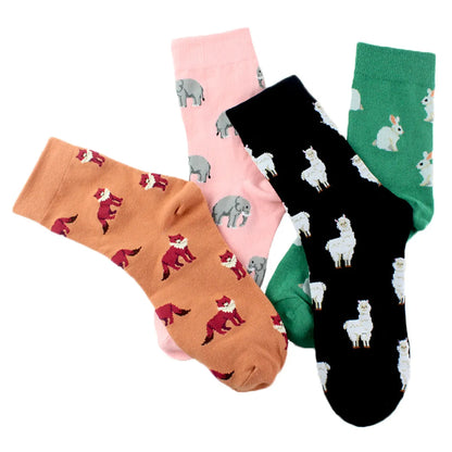 Women'S Casual Cartoon Cotton Jacquard Ankle Socks A Pair