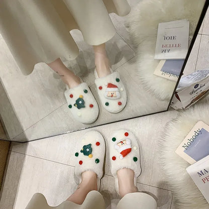 Women'S Casual Cartoon Polka Dots Round Toe Slides Slippers Flip Flops