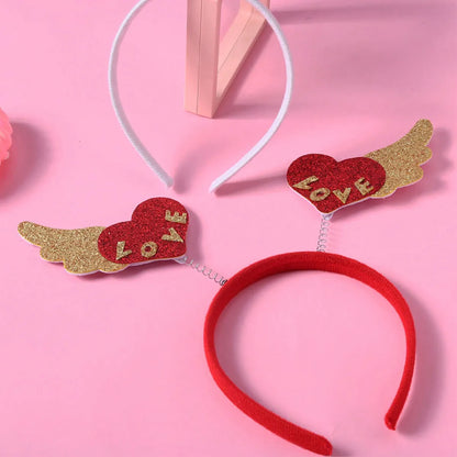 Women'S Casual Cute Heart Shape Synthetics Metal Hair Band Party Headpieces