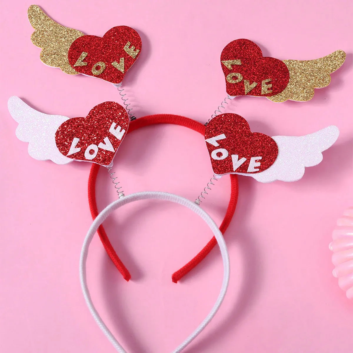 Women'S Casual Cute Heart Shape Synthetics Metal Hair Band Party Headpieces