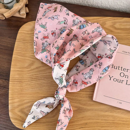 Women'S Casual Cute Pastoral Animal Dog Cloth