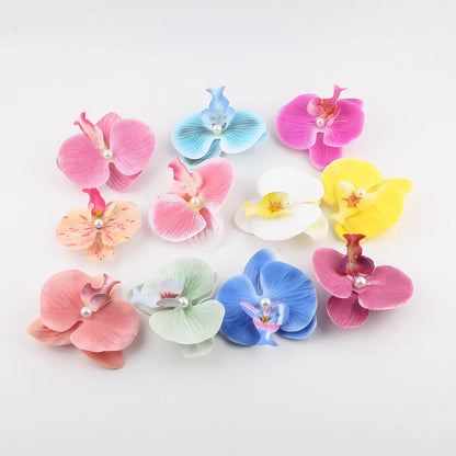 Women'S Casual Cute Solid Color Cloth Metal Hair Clip