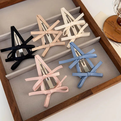 Women'S Casual Cute Sweet Bow Knot Alloy Cloth Hair Clip