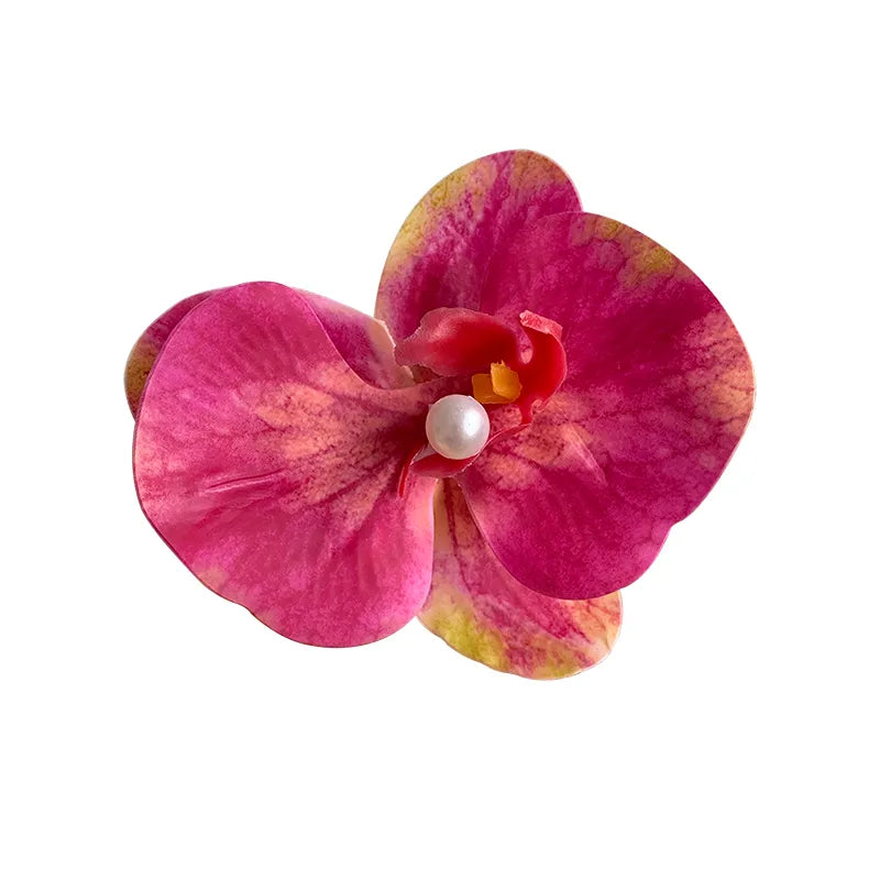 Women'S Casual Cute Tropical Flower Plastic Hair Clip