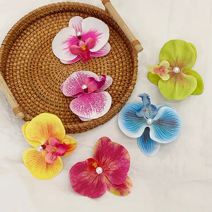 Women'S Casual Cute Tropical Flower Plastic Hair Clip