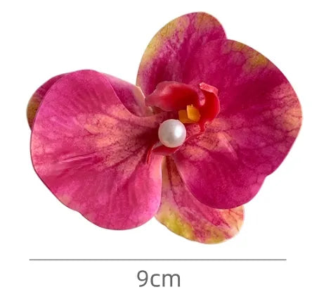 Women'S Casual Cute Tropical Flower Plastic Hair Clip