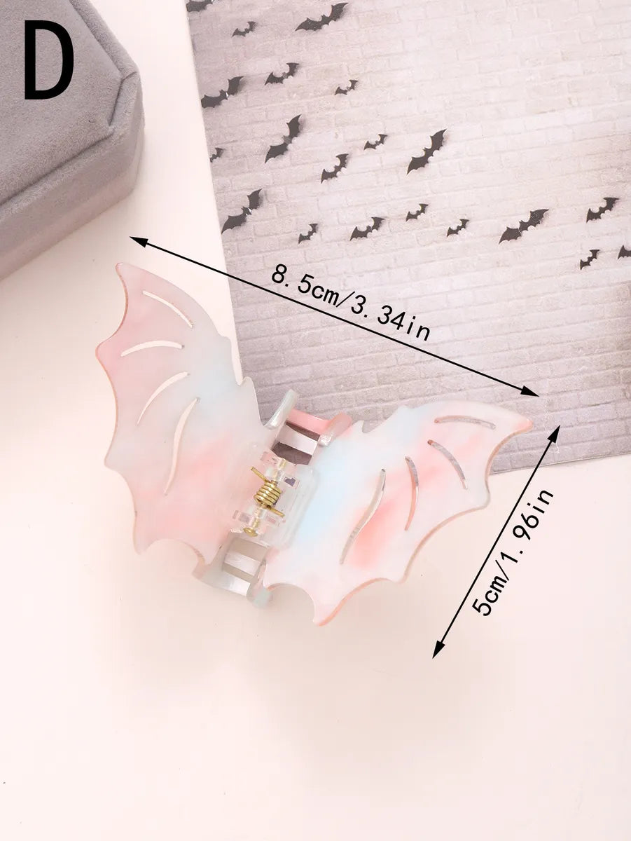 Women'S Casual Elegant Streetwear Bat Arylic Hair Claws