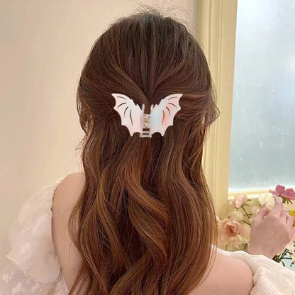 Women'S Casual Elegant Streetwear Bat Arylic Hair Claws