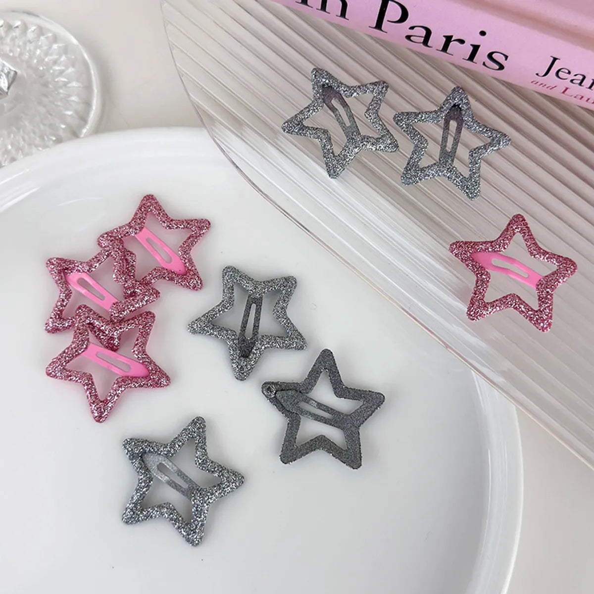 Women'S Casual Princess Star Alloy Hollow Out Hair Clip