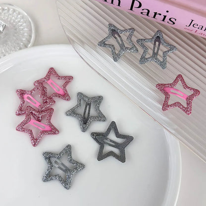 Women'S Casual Princess Star Alloy Hollow Out Hair Clip