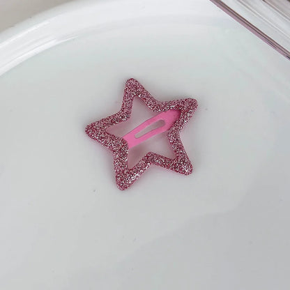 Women'S Casual Princess Star Alloy Hollow Out Hair Clip