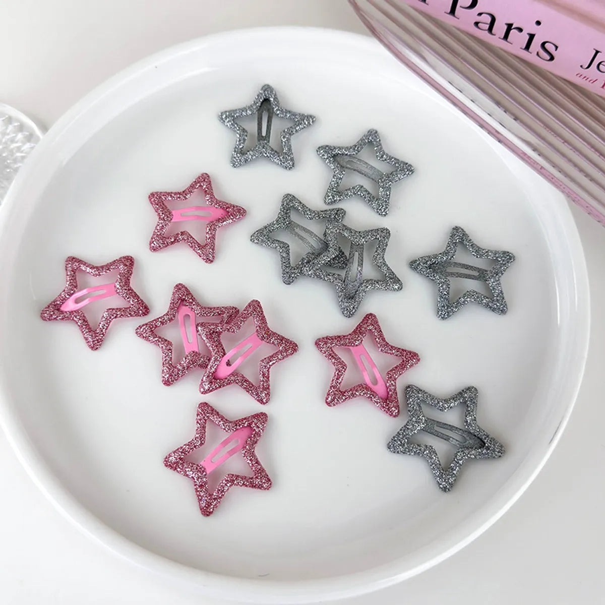 Women'S Casual Princess Star Alloy Hollow Out Hair Clip