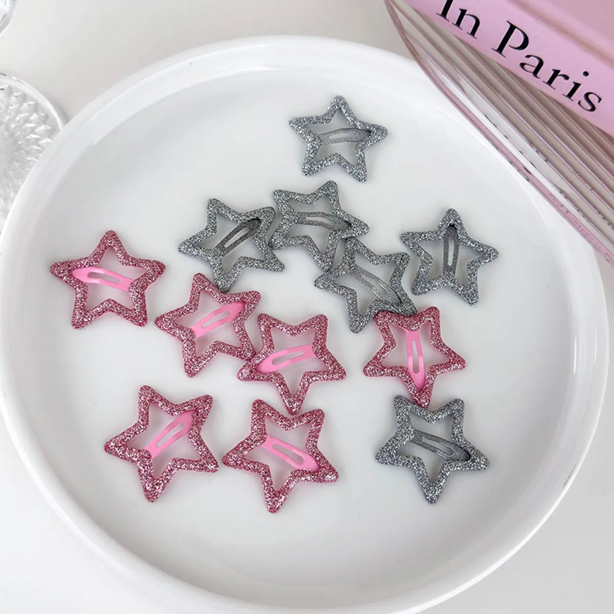 Women'S Casual Princess Star Alloy Hollow Out Hair Clip