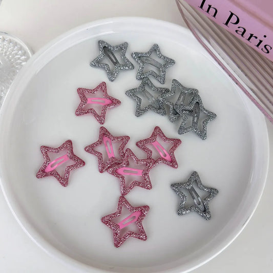 Women'S Casual Princess Star Alloy Hollow Out Hair Clip