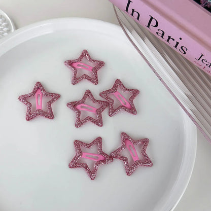 Women'S Casual Princess Star Alloy Hollow Out Hair Clip