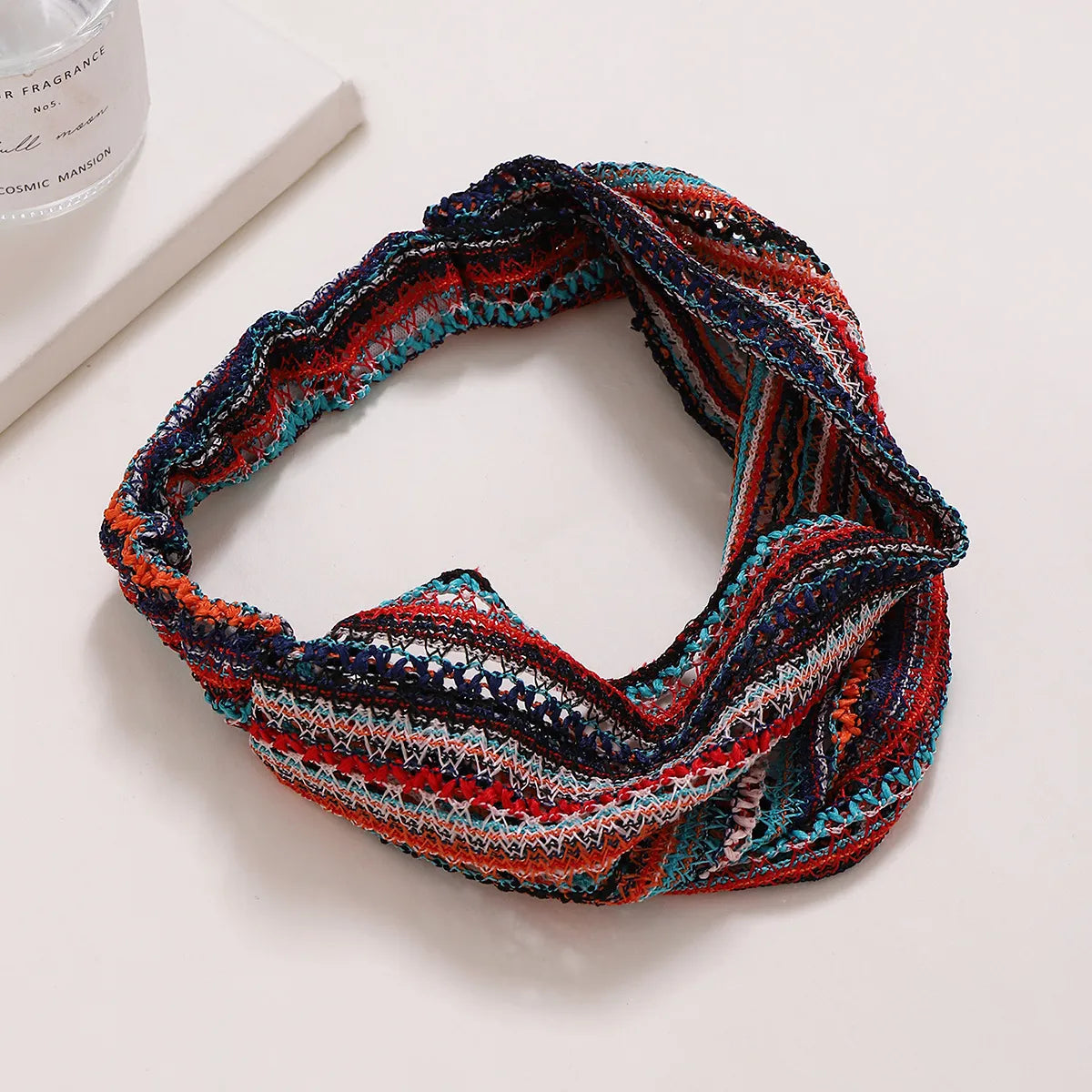 Women'S Casual Retro Stripe Cloth Printing Hair Band