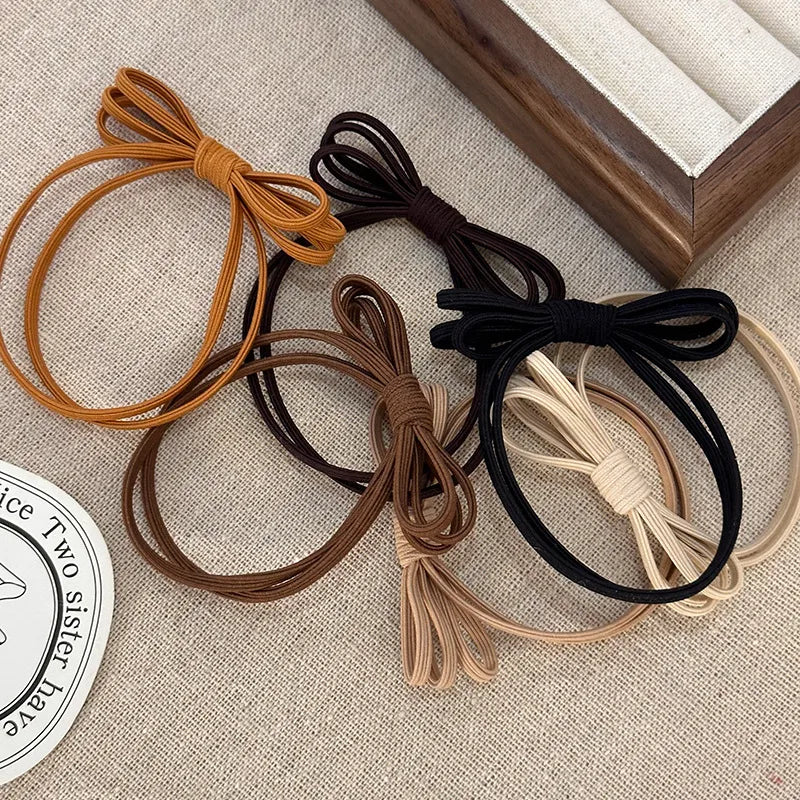 Women'S Casual Simple Style Bow Knot Cloth Hair Tie