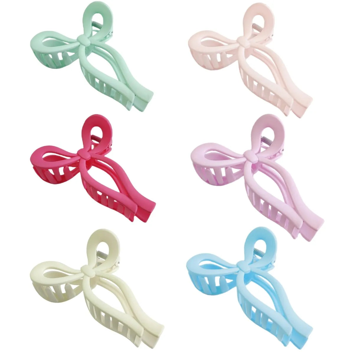 Women'S Casual Simple Style Bow Knot Plastic Hair Claws