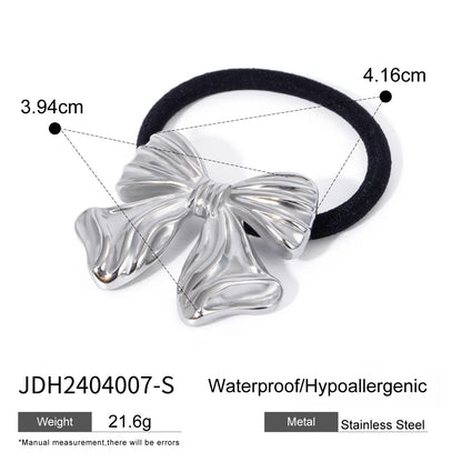 Women'S Casual Simple Style Classic Style Solid Color 304 Stainless Steel Hair Tie