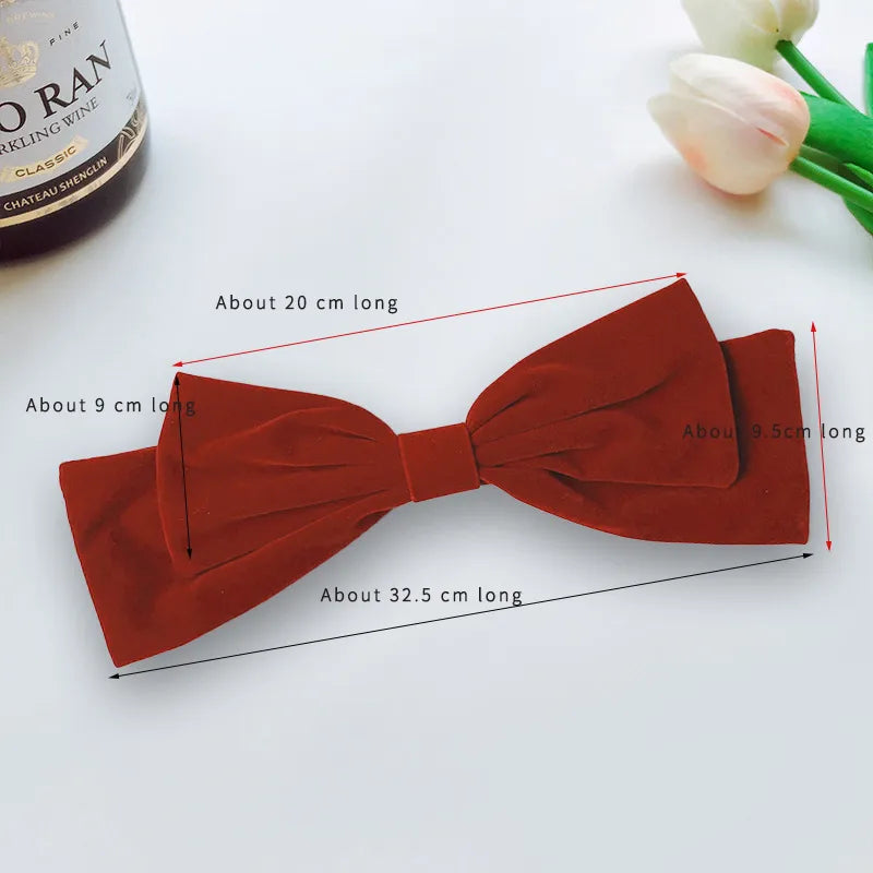 Women'S Casual Simple Style Commute Bow Knot Alloy Flannel Hair Clip