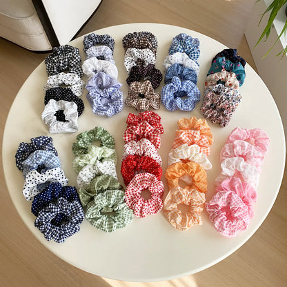 Women'S Casual Simple Style Ditsy Floral Polka Dots Cloth Hair Tie