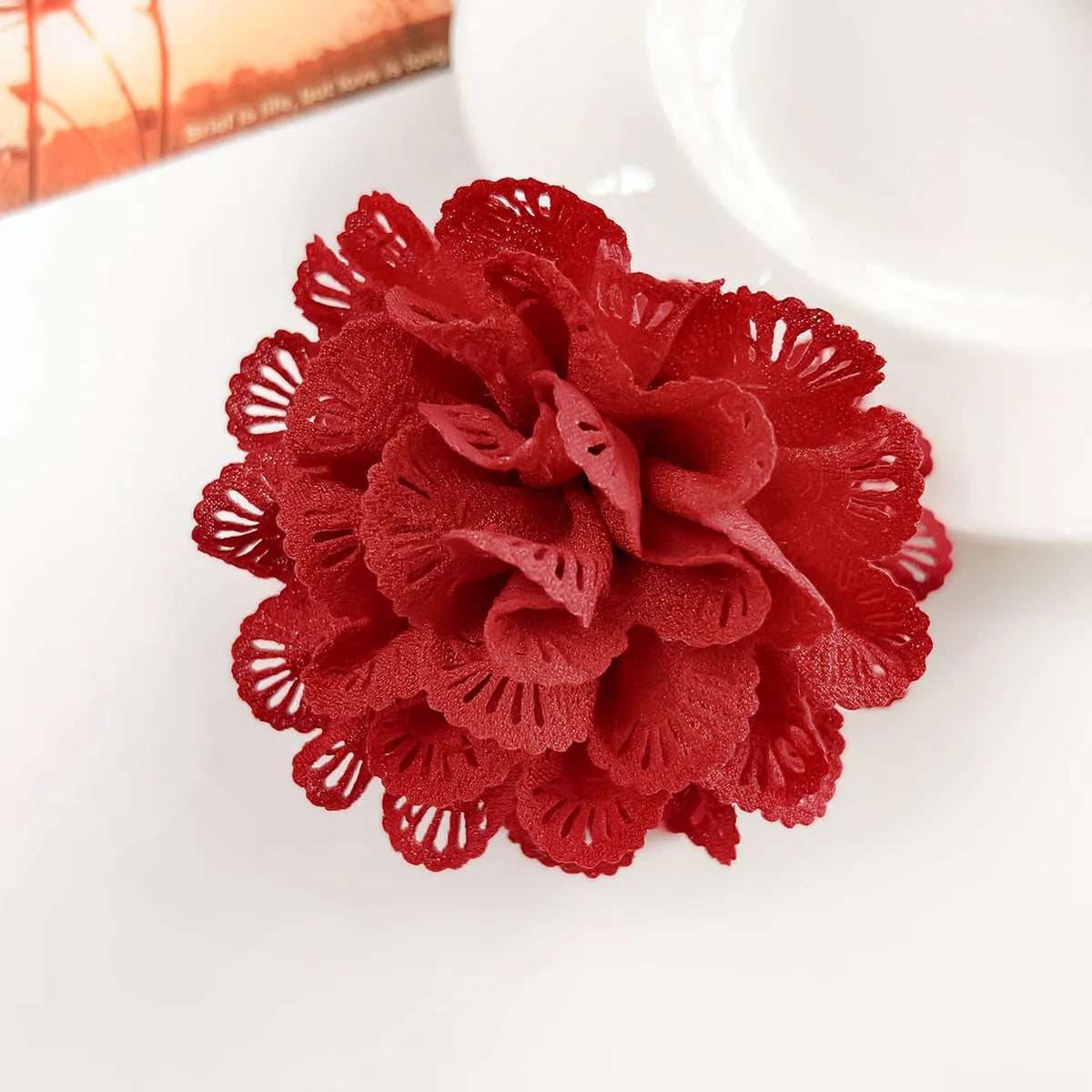 Women'S Casual Simple Style Flower Cloth Hair Claws