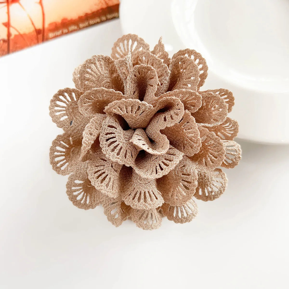 Women'S Casual Simple Style Flower Cloth Hair Claws